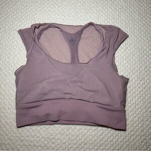 Mesh Purple ALO Bra Top